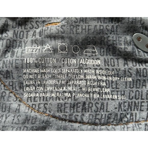 Kenneth Cole New York Men's Straight Dark Blue Denim Jeans Size 33/32 - Picture 9 of 9